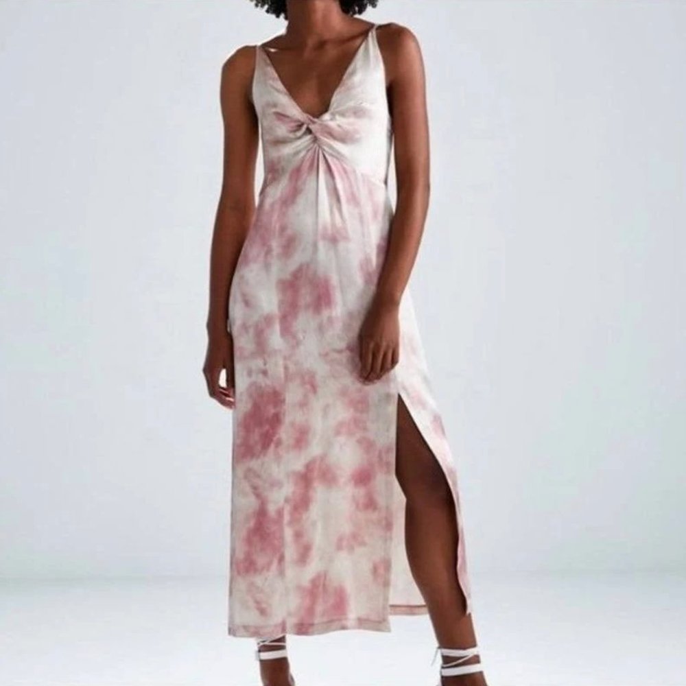 Zara Pink Tie Dye Knot Dress